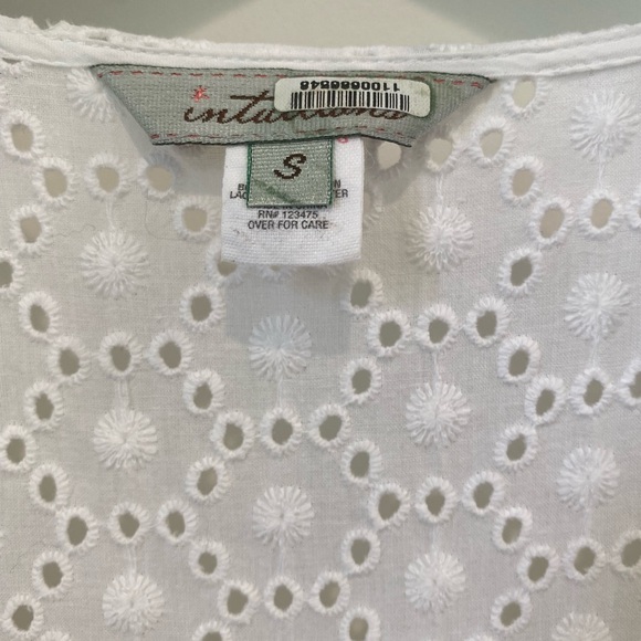 Anthropologie white crochet bohemian shirt - Picture 4 of 4